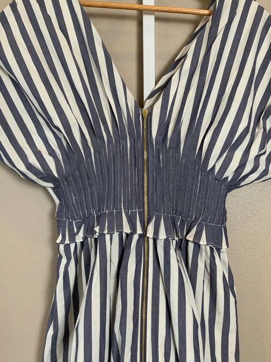 Anthropologie V-Neck Zip-Front Midi Dress - Picture 8 of 16